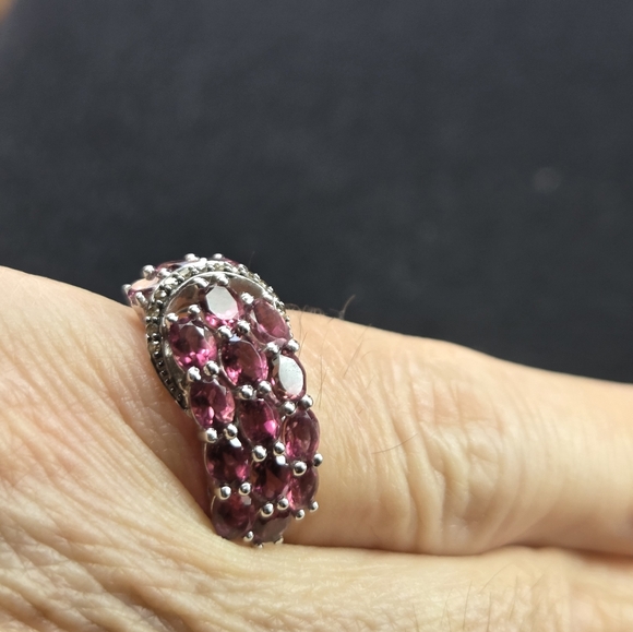 14k Gold Tourmaline and Diamond Ring Sz 7 - Picture 7 of 7